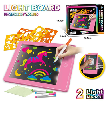 Premium Kids Neon Colors LCD Writing Tablet - Pink